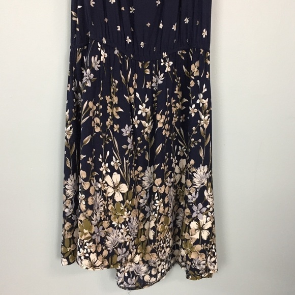 SANTORY Mini Boho Floral Faux Leather Strap Dress - Picture 14 of 15